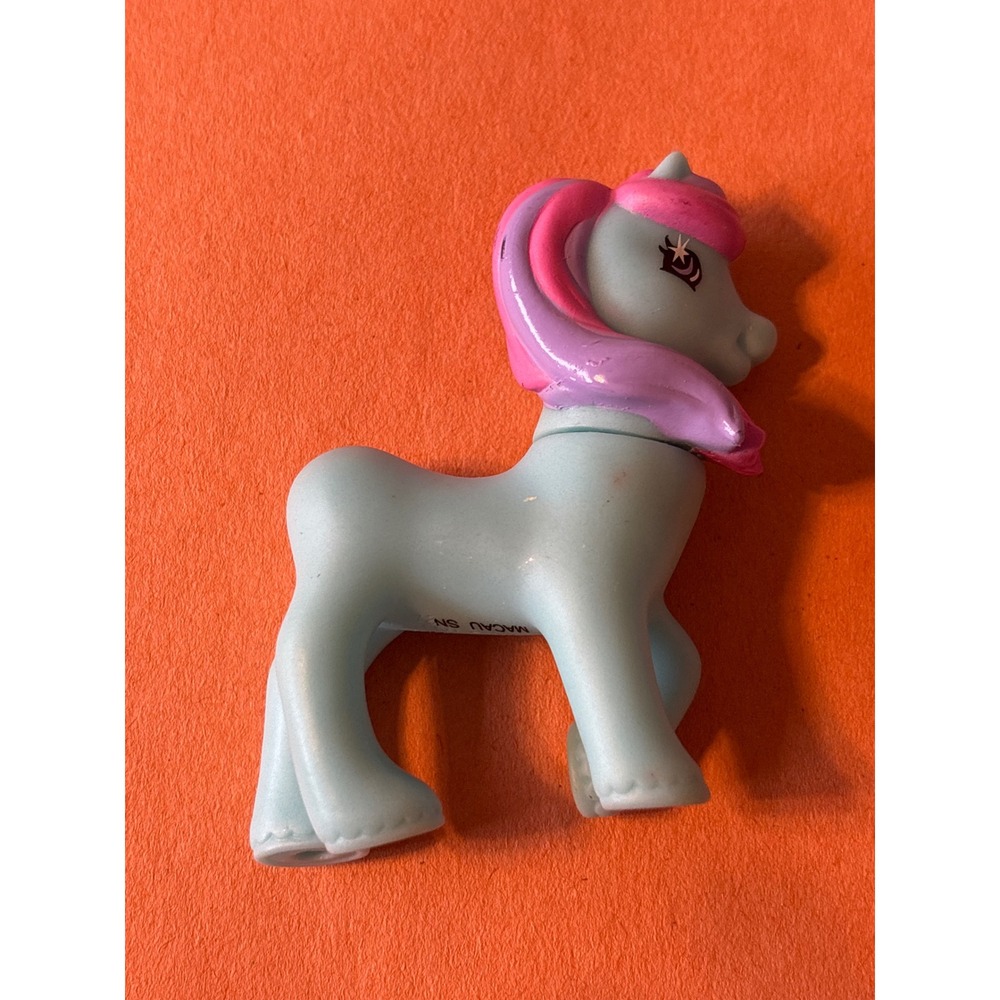 Hasbro My Little Pony G3 Wysteria Kids Mini Figure Blue Pink McDonald's 2005